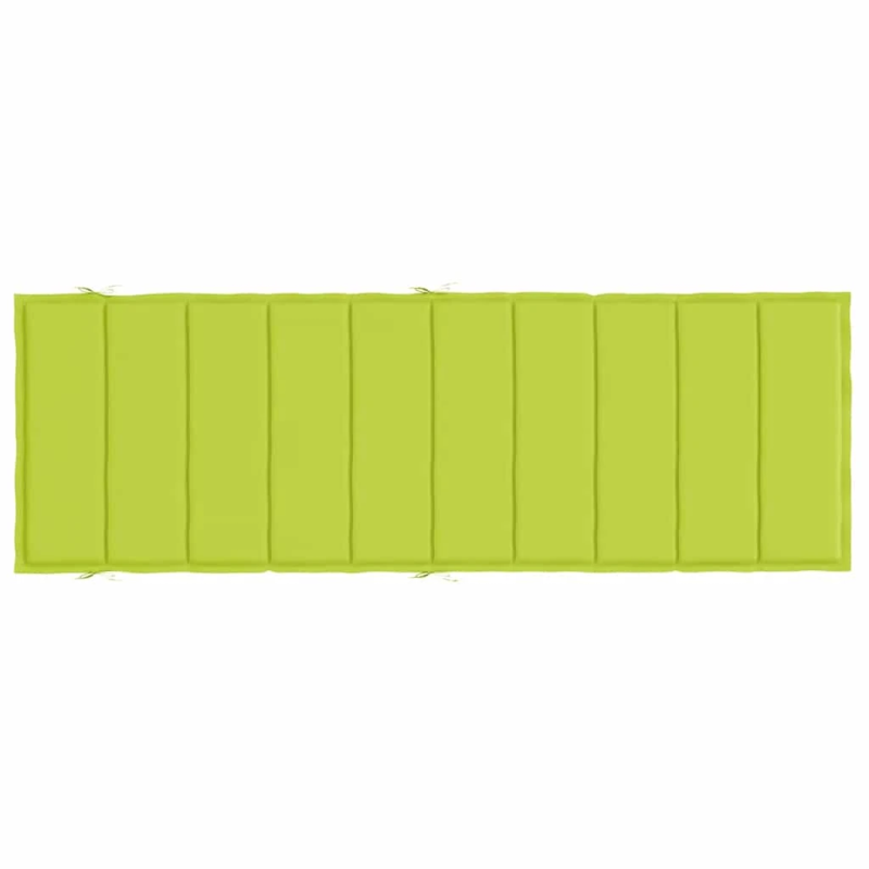 vidaXL sauļošanās krēsla matracis, 186x58x4 cm, audums, spilgti zaļš