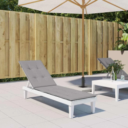 vidaXL atpūtas krēsla matracis, pelēks, ,75+105,x50x4 cm