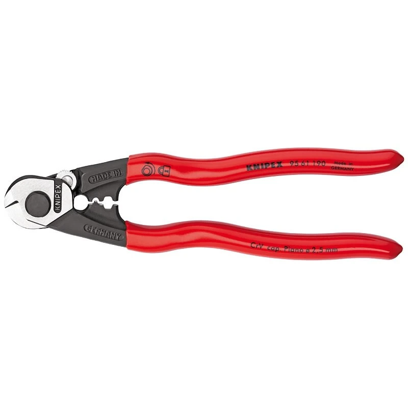 Knaibles trosēm DIA6 mm 190 mm, Knipex