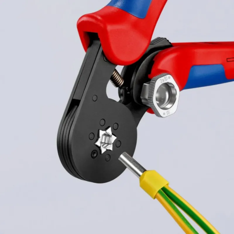 Presēšanas knaibles HEX 0,08-16 mm², pašregulējošās, Knipex