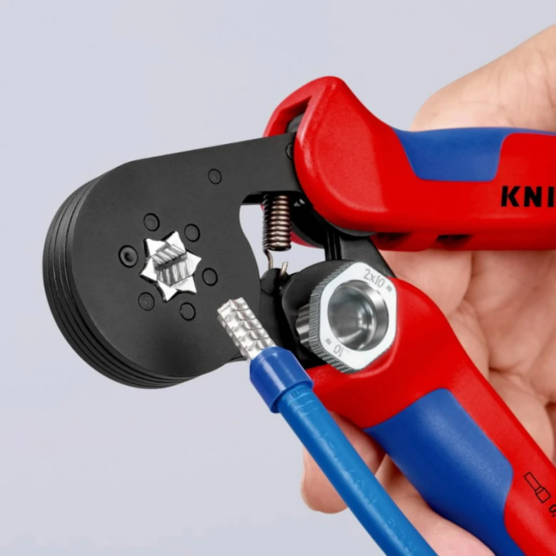 Presēšanas knaibles HEX 0,08-16 mm², pašregulējošās, Knipex