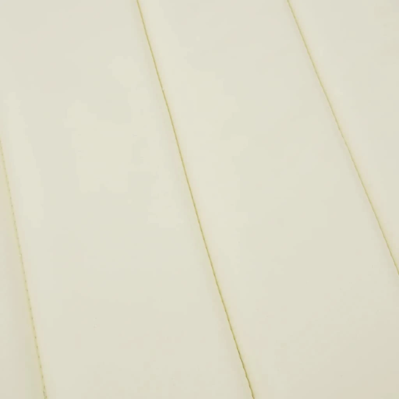 vidaXL sauļošanās krēsla matracis, 200x60x3 cm, audums, krēmkrāsas