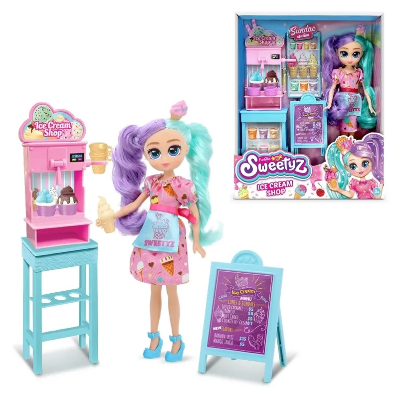 Lelle ar aksesuāriem Sweetyz Ice Cream Shop, 23 cm