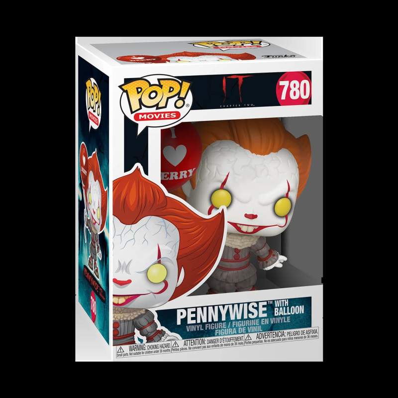 FUNKO POP! Vinila figūriņa: IT 2. nodaļa - Pennywise ar balonu, 9,5 cm