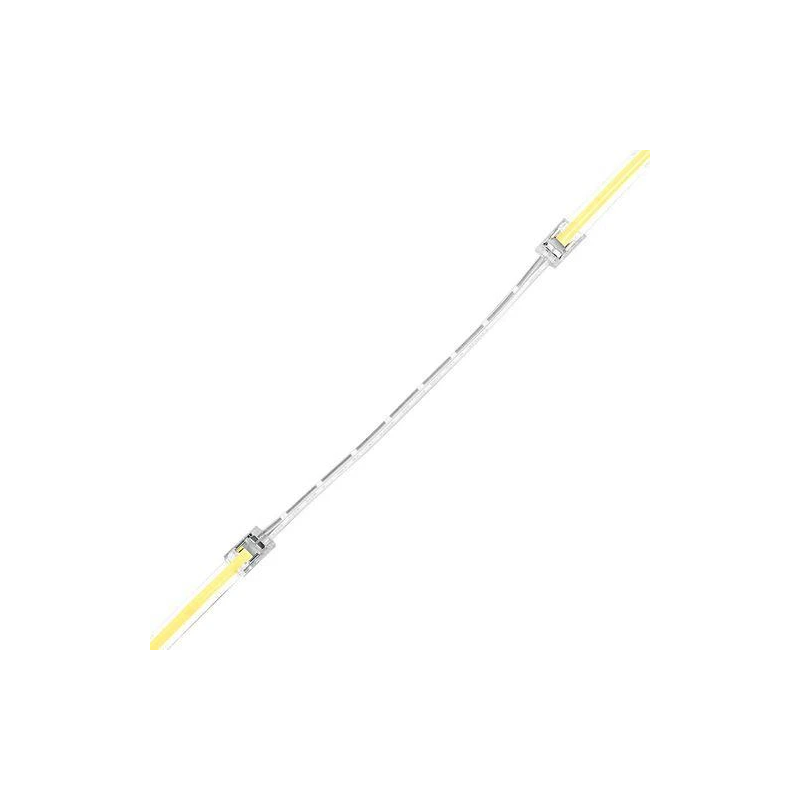 Cob led lenšu savienotājs 10mm 15cm vads
