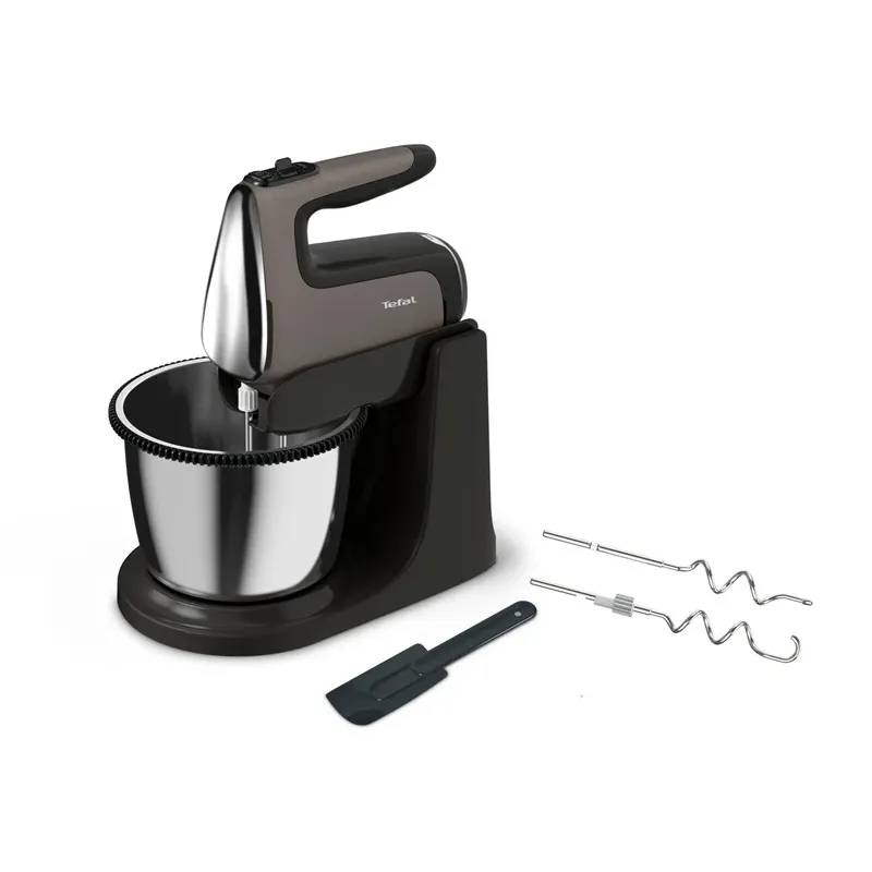 Mikseris ar bļodu Tefal PowerMix Silence HT654E38, sudraba krās.-pelēka krās.