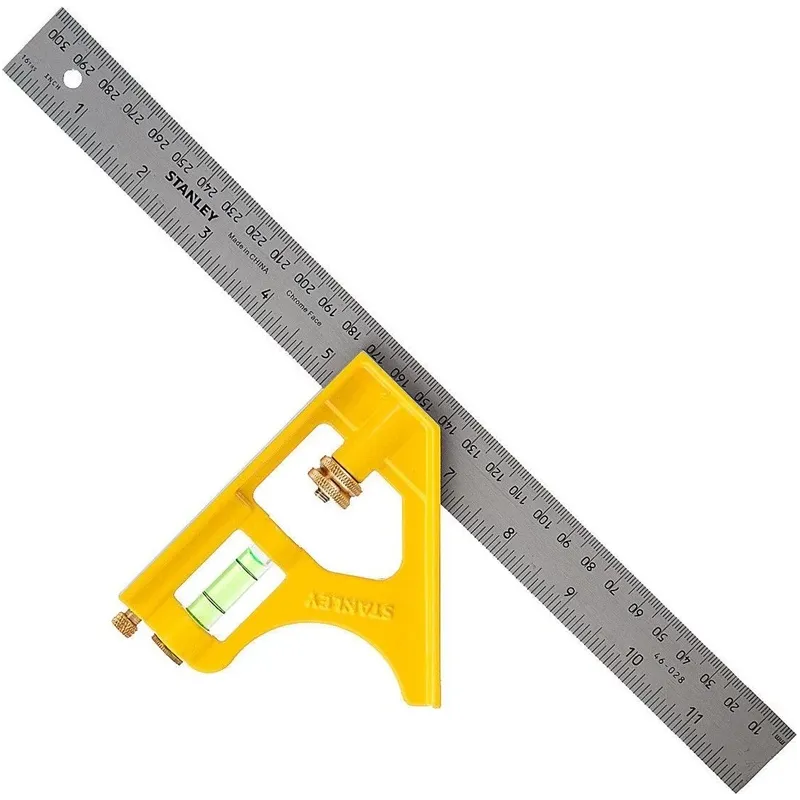 Kampinė liniuotė Stanley Combination Square 2-46-028, 300 mm, metalas, 45 - 360 °