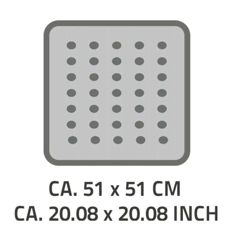 Vannas grīdas paklājiņš Ridder Promo 167910 neslīdošs 51x51cm