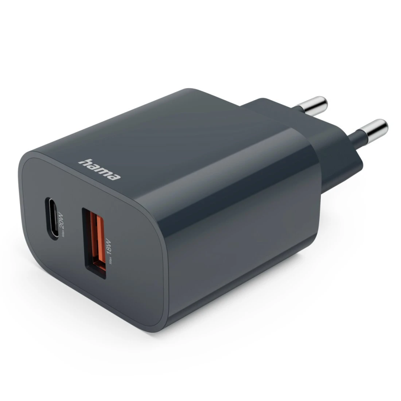 Hama 00864410 20W USB-C USB-A Fast Charging Charger ECOSENTIAL