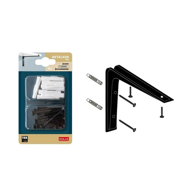 Plauktu turētājs Dolle Arch, 23x18 cm, pelēka krās.