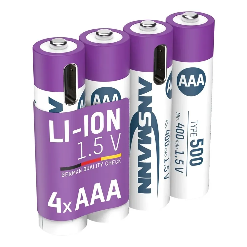 Uzlādējamās baterijas Ansmann, AAA, 400 mAh, 4 gab.
