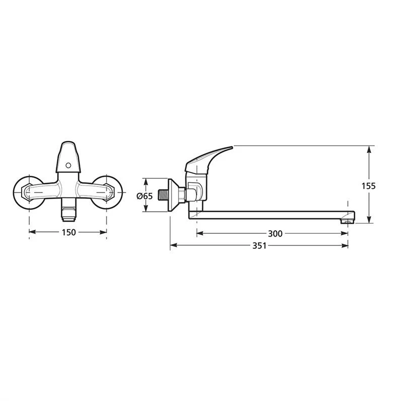Maisītājs sienas talas 30cm h3111n700424