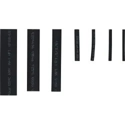 Shrink Tube Assortment - black - 127 pcs.