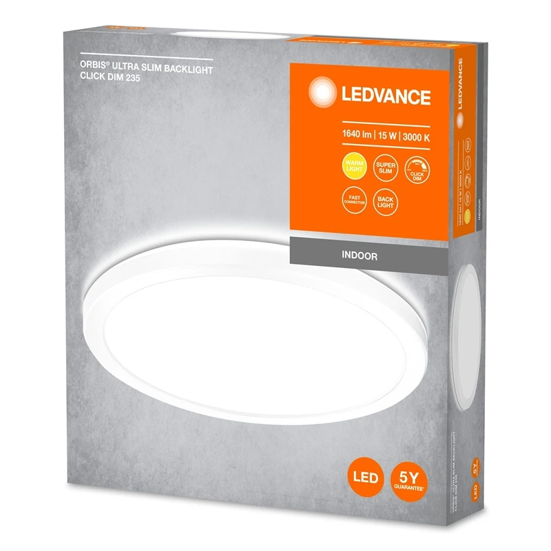 Lampa orbis ultra balt.15w 3000k 235mm