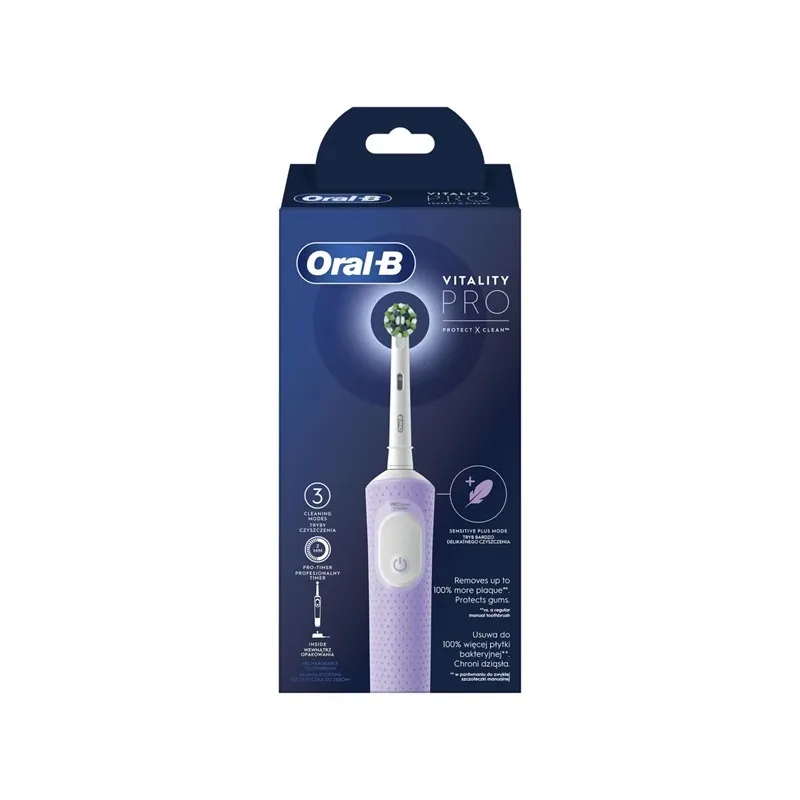 Электрическая зубная щетка Oral-B Vitality Pro, фиолетовый цв.