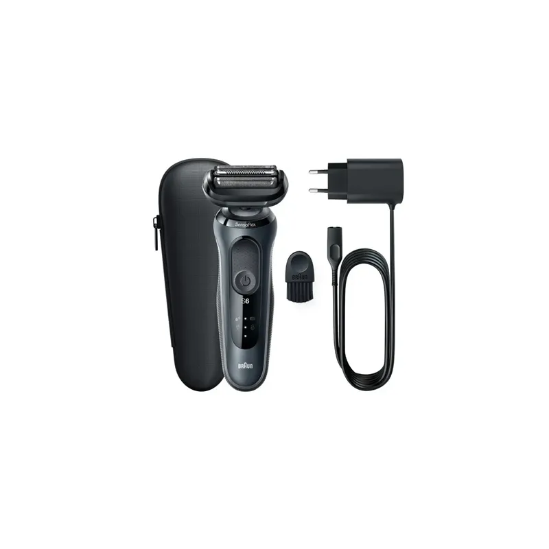 Bārdas skuveklis Braun Series 6 61-N1000s, li-ion, melna krās.-pelēka krās.