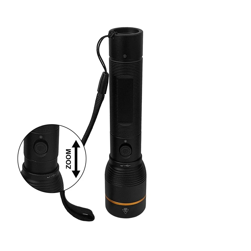 Rokas lukturis 10W 1000LM Uzlādējams IP44 USBC