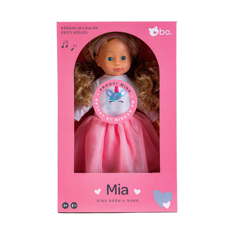 bo. Interactive doll "Mia" ,speaks Estonian language,, 40 cm