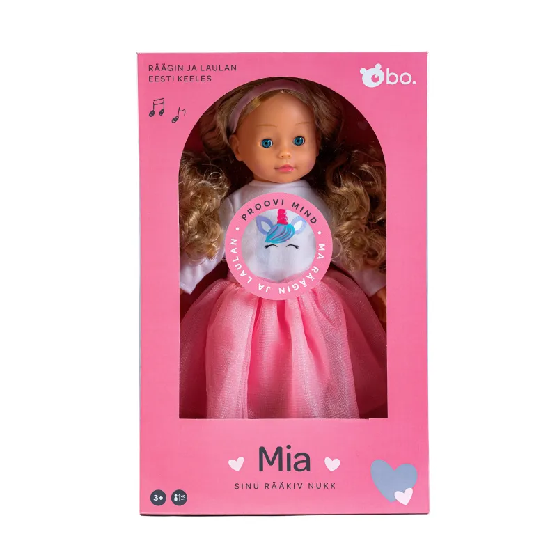 bo. Interactive doll Mia ,speaks Estonian language,, 40 cm