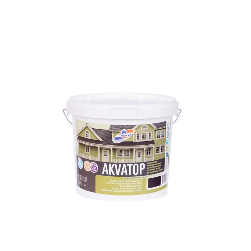 Krāsa akvatop tumši pelēka 3.6l