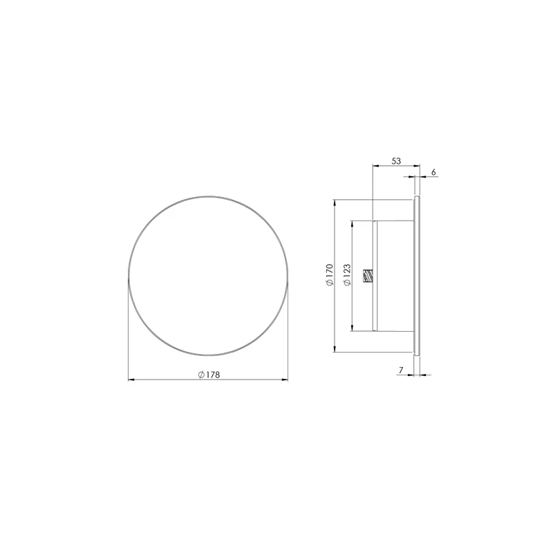 Difuzors universāls 125mm plast.balts