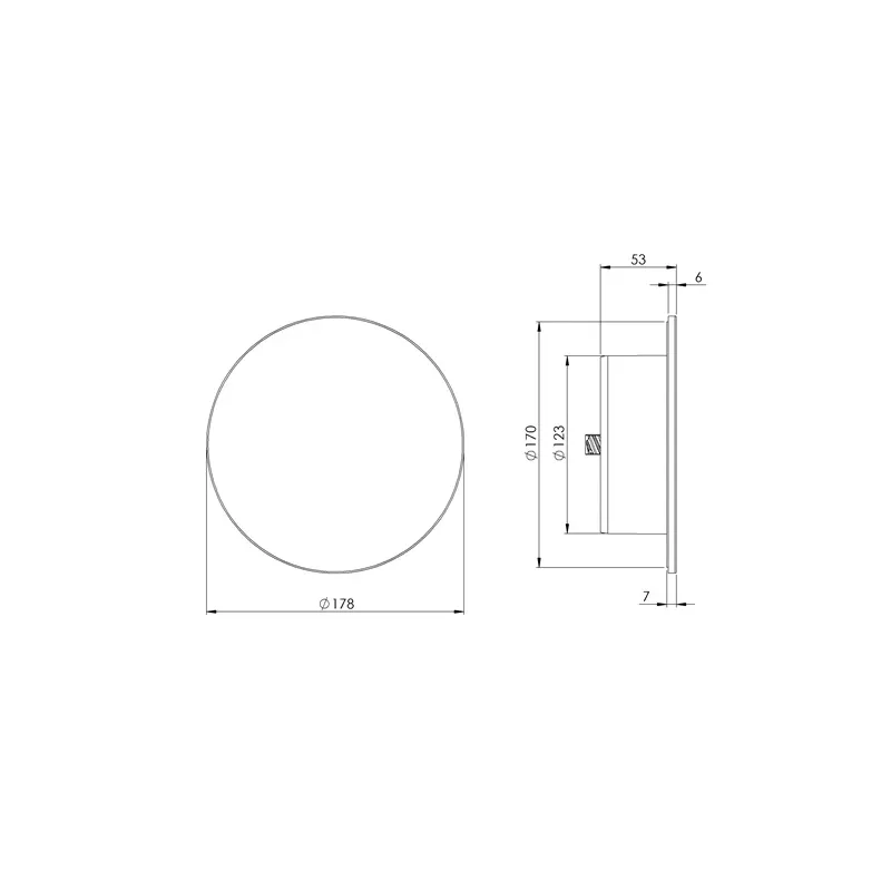 Difuzors Europlast, balta, 125 mm