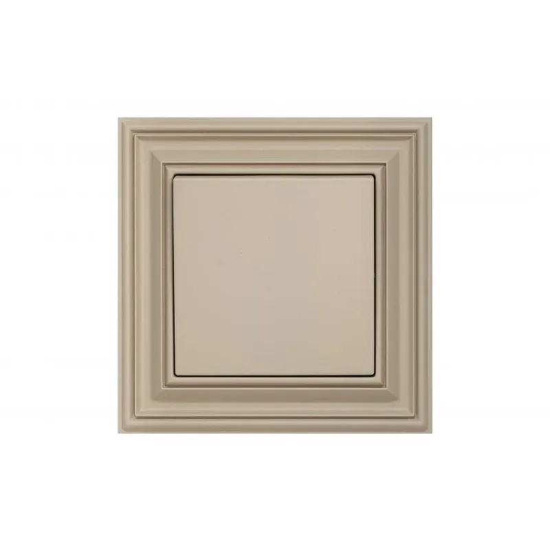 Slēdzis Liregus Retro, 2 kl, matēts krēmkrāsas tonis