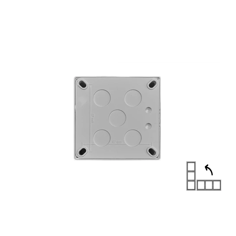 Virsmas montāžas rāmis LIREGUS MODERN, matēts balts