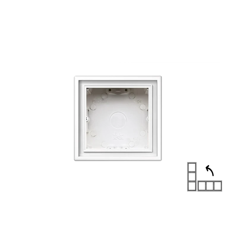 Virsmas montāžas rāmis LIREGUS MODERN, matēts balts