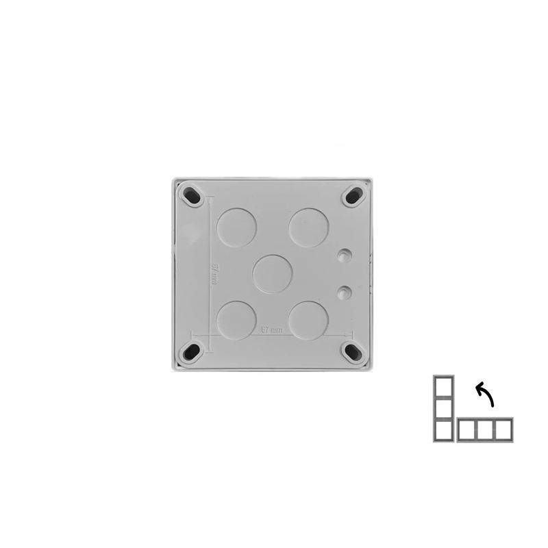 Virsmas montāžas rāmis LIREGUS MODERN, matēts balts