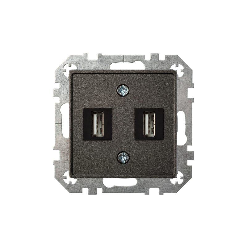 Usb lādētāja ligzda įuk-2-01 black