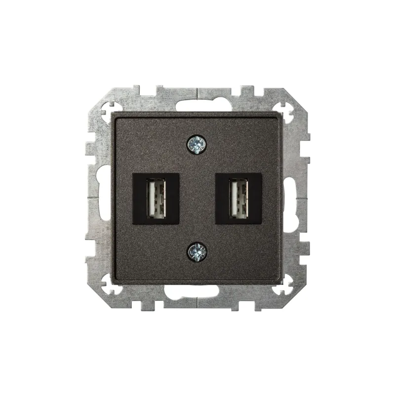 USB lādētājs Liregus Epsilon, antracīta