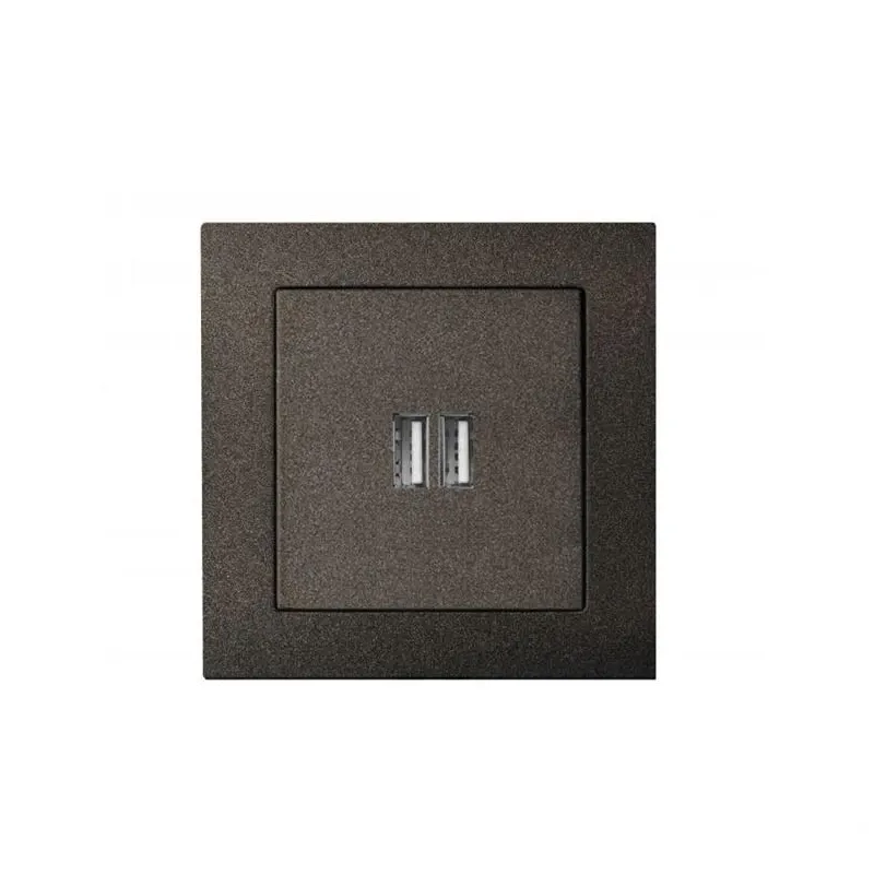 USB įkroviklis Liregus Epsilon, antracito sp.