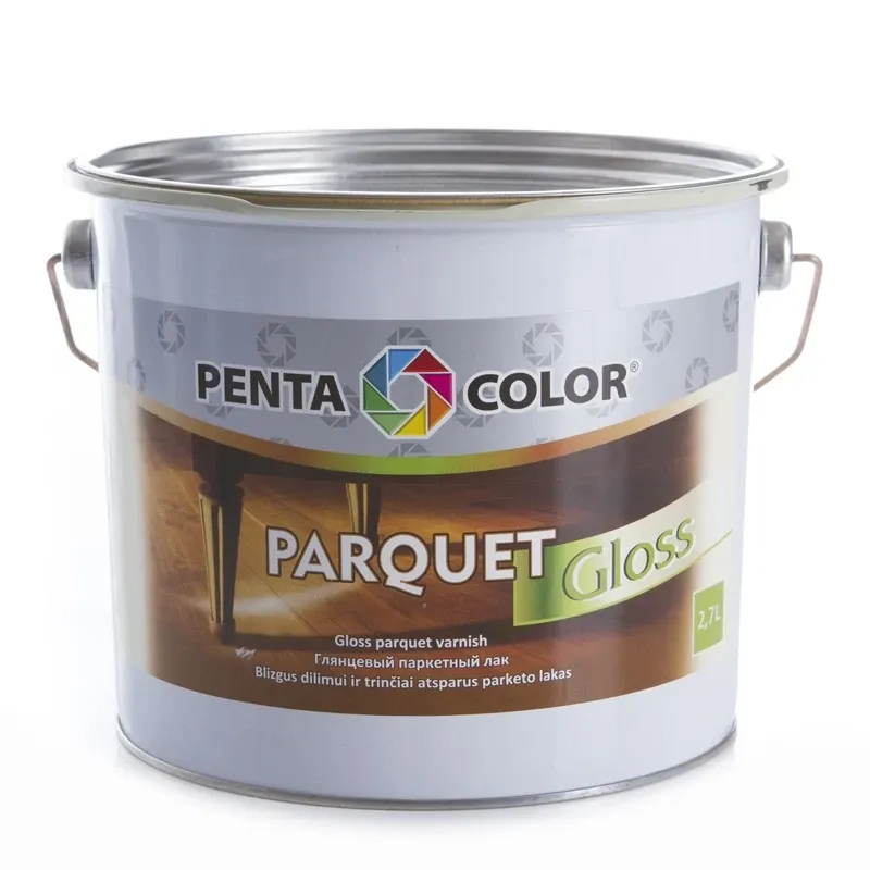 Laka, spīdīga Pentacolor Parquet, 2.7 l