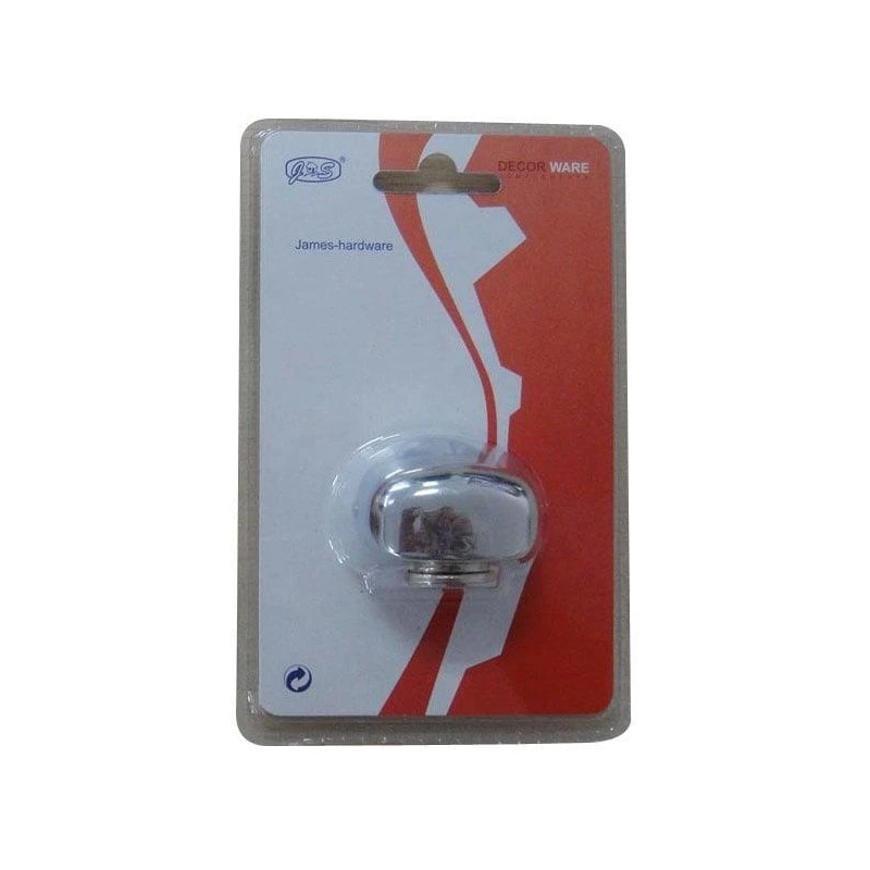 Magnētiskais durvju fiksators, hroma krāsā