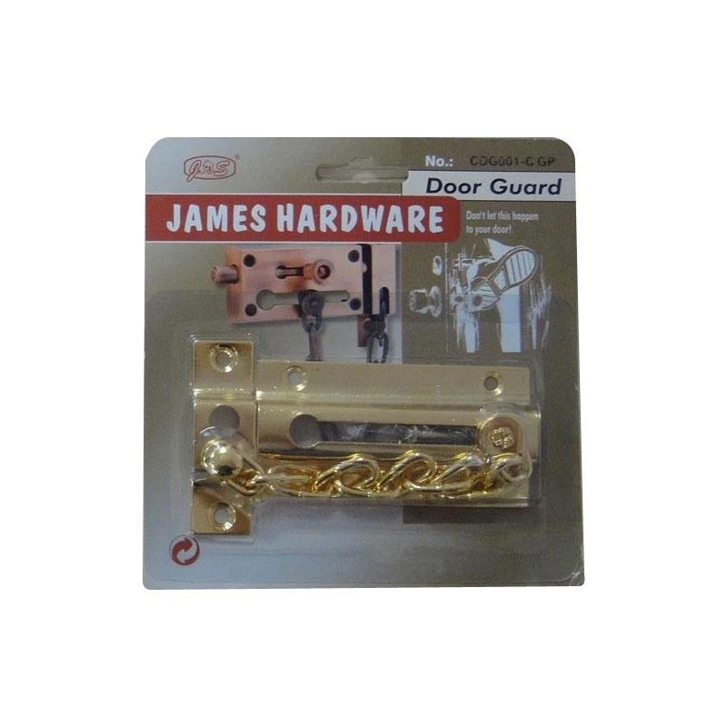 Durvju ķēde zelta krāsā 88x44 mm