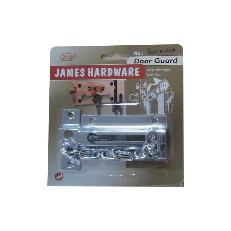 Durvju ķēde hroma krāsā 88x44 mm