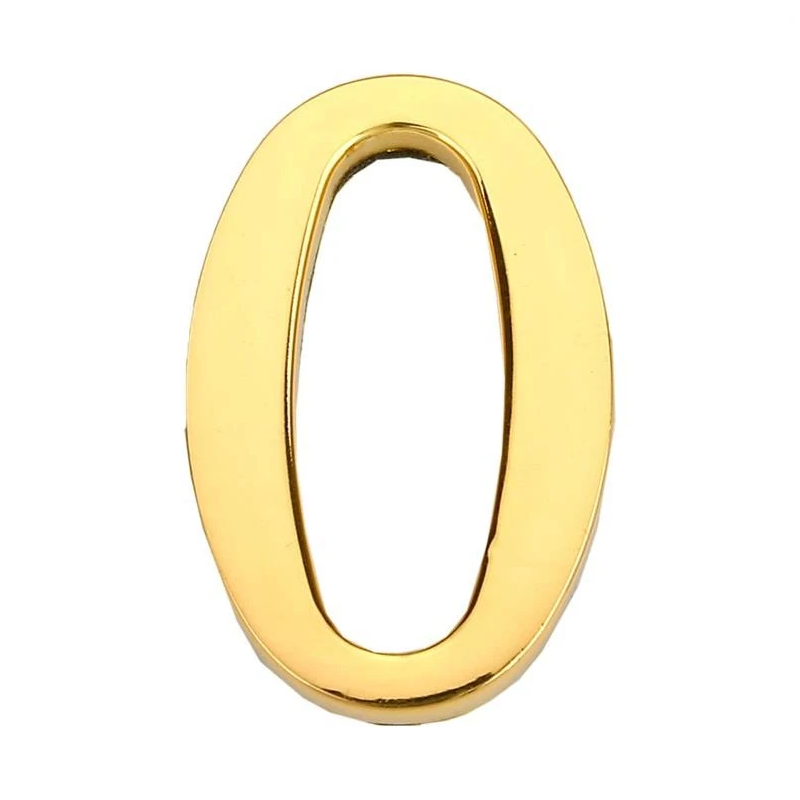 Durvju numurs 0 zelta krāsā 45 mm