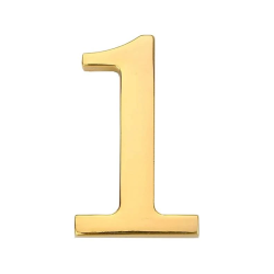 Durvju numurs 1 zelta krāsā 45 mm