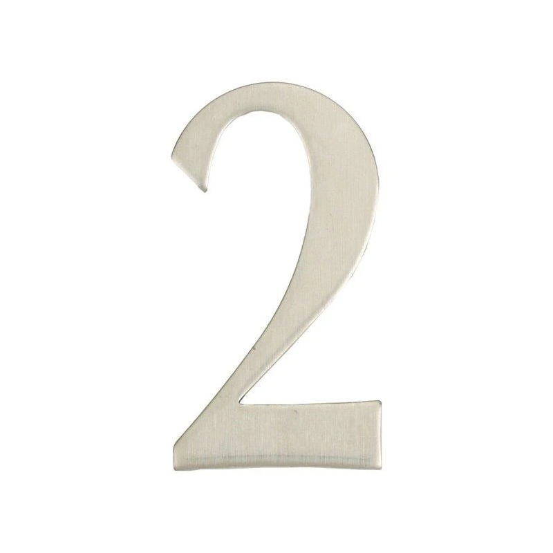 Durvju numurs 2 nerūsošais tērauds 62 mm