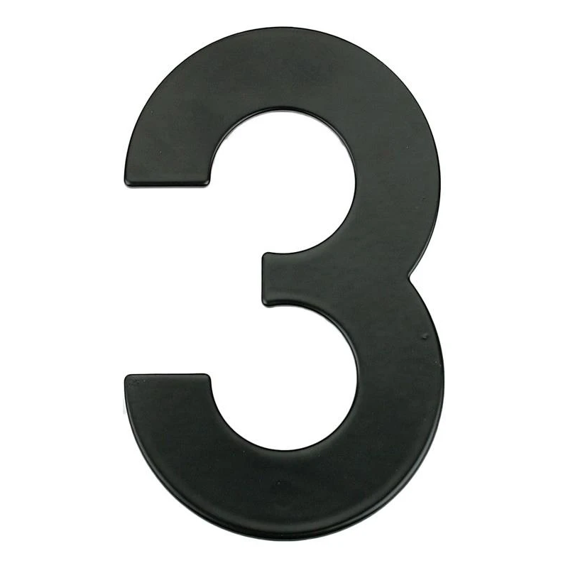 Numurs 3 melnā krāsā 145 mm