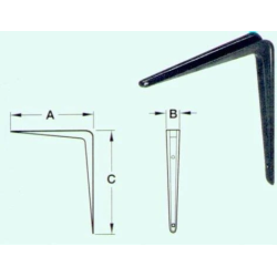 Plaukta turētājs Haushalt. SB-54 200x150 brūns, 20,