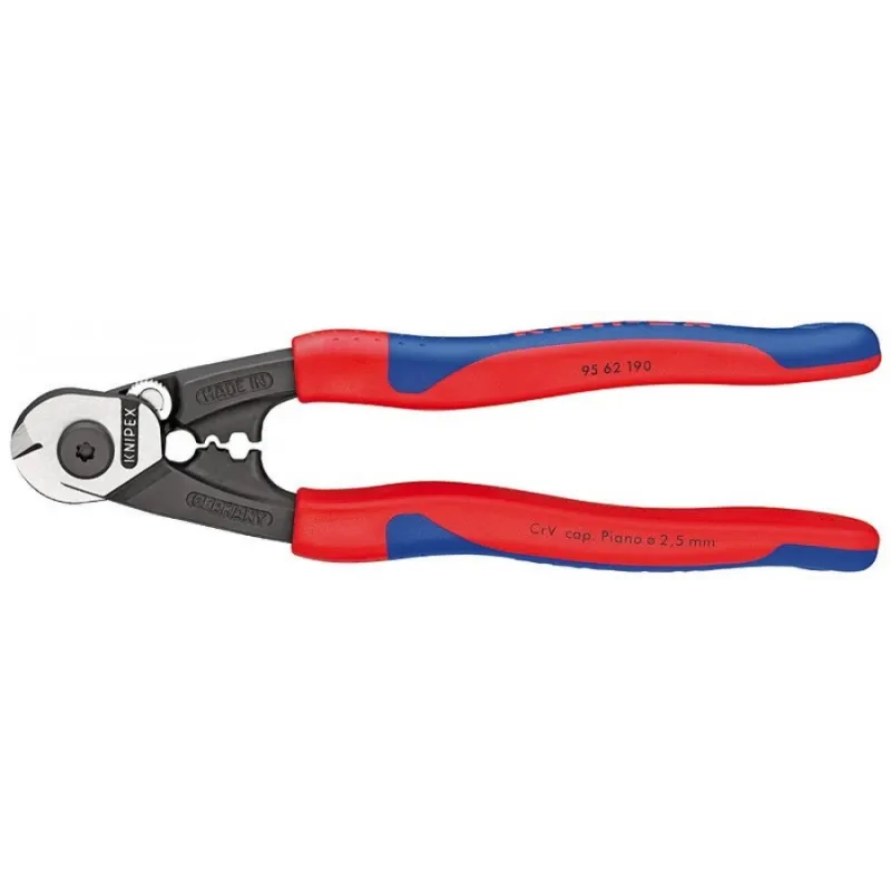 Knaibles trosēm DIA7 mm 190 mm, DR, Knipex