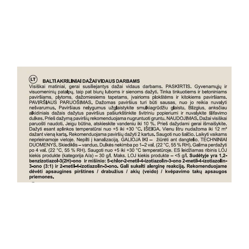 Akrila krāsa okko 10l