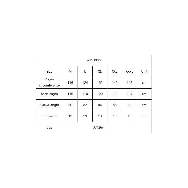 Lietusmētelis wj1u00g xl