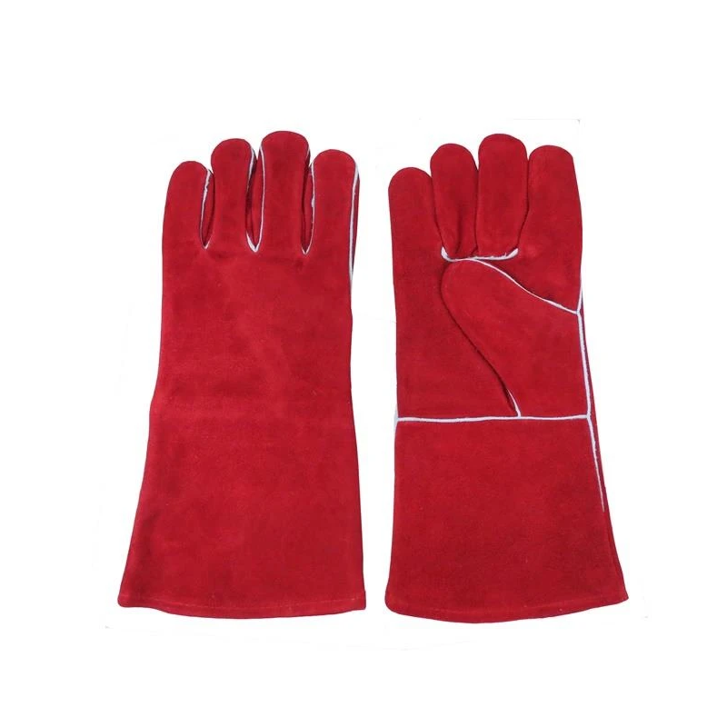 Metinātāja cimdi no šķeltas ādas w2112r