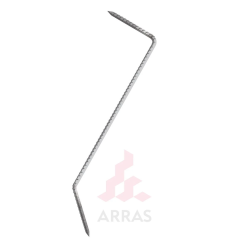 Cinkota būvniecības skava, pagriezta 8.0×270 mm, 1 gab