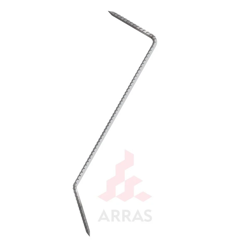 Cinkota būvniecības skava, pagriezta 10.0×320 mm, 1 gab.