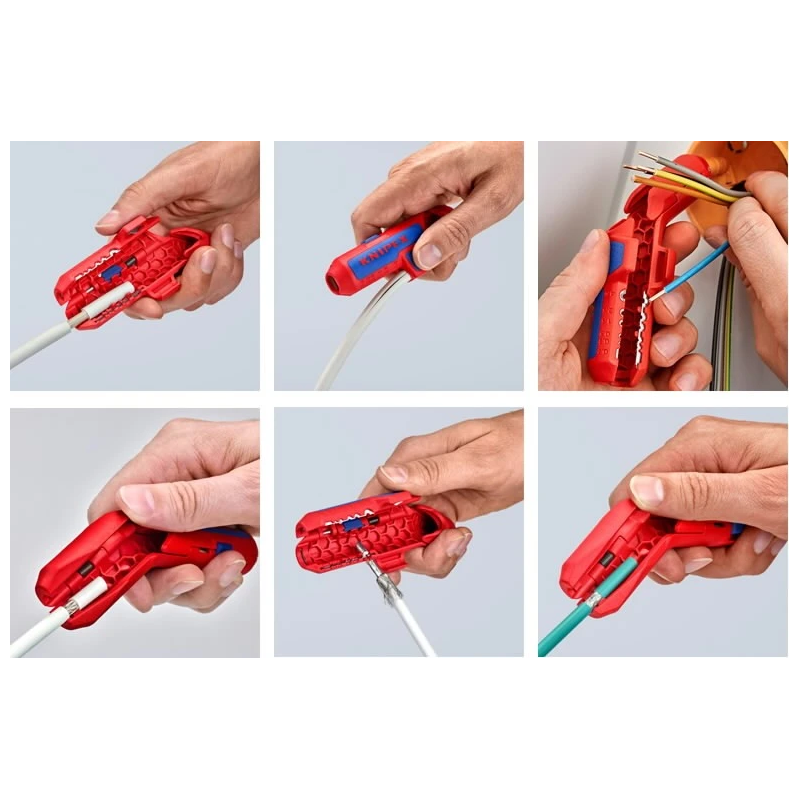 Izolācijas noņemšanas instruments ErgoStrip 0,2-4 mm²+D8-13, Knipex