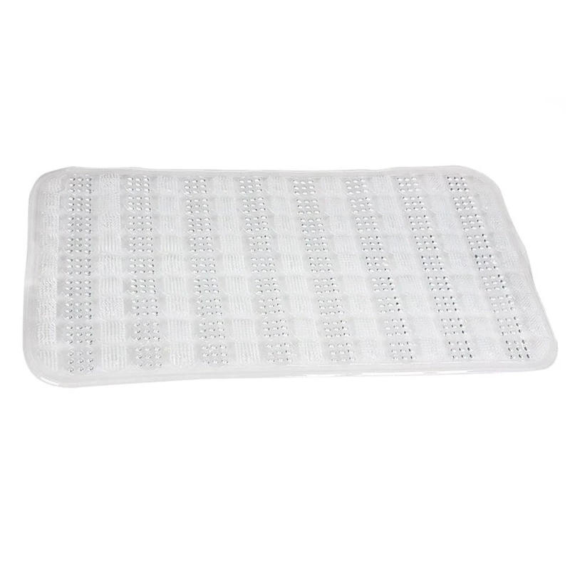 Neslīdošs vannas paklājiņš. 66×37 cm. caurspīdīgs